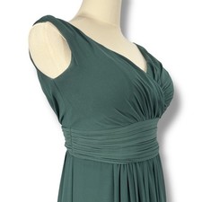 Levkoff Green Bridesmaid Dress Formal Gown Sleeveless Maxi Women's Size 0