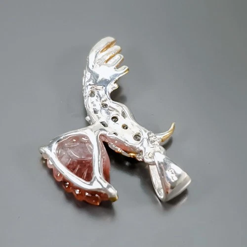 Handmade Natural Tourmaline Pendant 925 Sterling Silver /NP52003 - Image 2 of 4