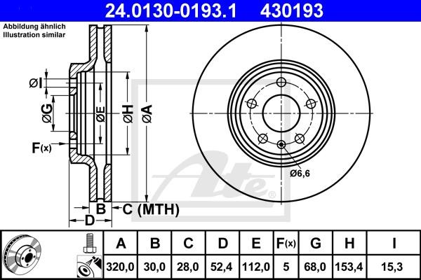ATE Bremsscheibe 24.0130-0193.1-image