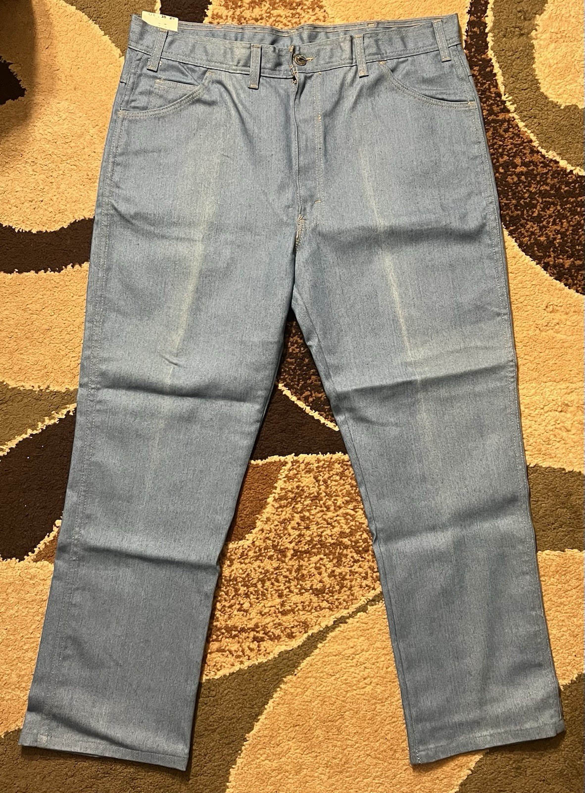 Wrangler Saddle King Western Stretch Denim Jeans USA Made Size 38x29 Men's thumbnail 2