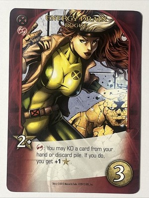 ROGUE ENERGY DRAIN  Upper Deck Marvel Legendary