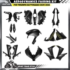 WOLFLINE Bodywork Fairing Kit For Triumph Daytona 660 2024-2025 Matte Black ABS