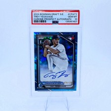 Trey Yesavage Auto PSA 10 /199 Bowman Draft Sapphire 2024 1st Bowman Autograph