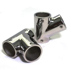 Marine Grade 316 Stainless Steel Polished Left and Right Hand Rail Fitting- 6...