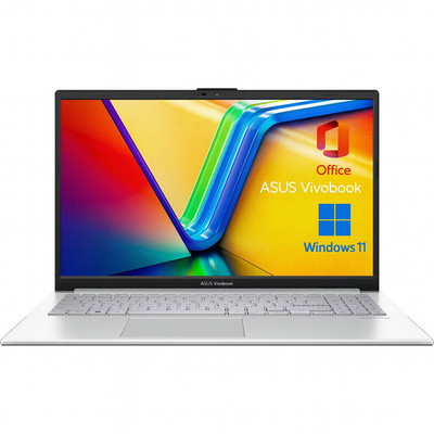 ASUS 15 Microsoft Office Windows 11 HD Laptop 8GB 128GB SSD Intel Quad Core Neu