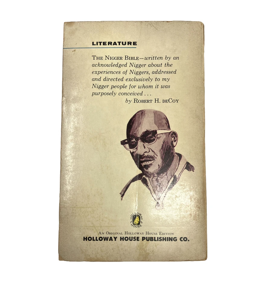 The Nigger Bible - Robert deCoy - Holloway House 1967 1st Printing RARE - Image 2 of 4