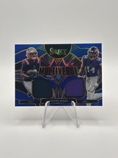 2025 Panini Select - Multiverse Stefon Diggs #MVJ-SDS Blue Prizm (MEM)