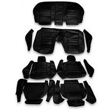 Sportsitze Sitzbezüge Bezüge für BMW 5er- Reihe E34 Schwarz