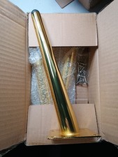 Gold Furniture Legs 10Inch Oblique Conical Metal Sofa Legs Set of 4