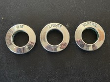 1963-1964 Ford Galaxie 500 Xl Dash Knob Bezels Wiper Air Lights Oem