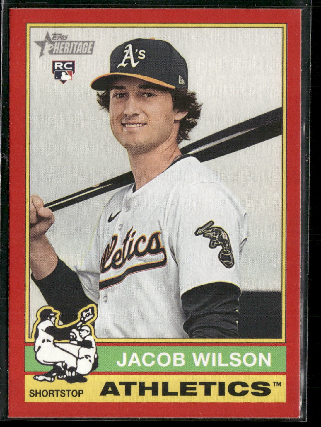 2025 Topps Heritage #15 Jacob Wilson Red Border