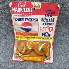 Vintage Diet Pepsi Cool MAJIK Lens Sunglasses Chilton Toys