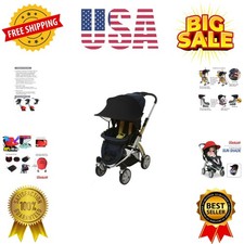 Sun Shade for Strollers and Car Seats Black UPF 50 