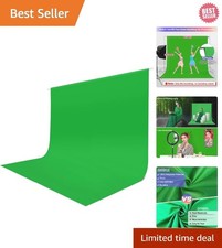 Professional Green Screen 10x10 ft Lightweight Backdrop for Streamers