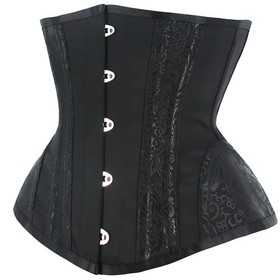 26 cm Short Torso 5 Buttons Vintage 14 Steel Boned Underbust Corset Women 8131