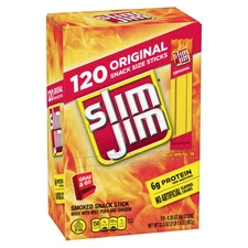 Slim Jim Smoked Snack Sticks, 120 ct./0.28 oz. NO SHIP TO CA