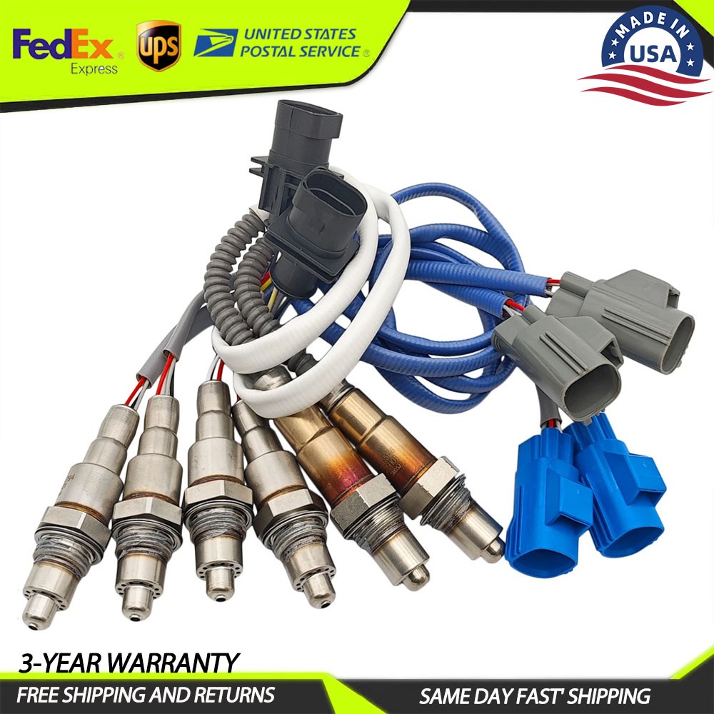 6Pcs Up&Downstream Oxygen Sensor For Land Rover Range Rover Sport 2014-2019 3.0L