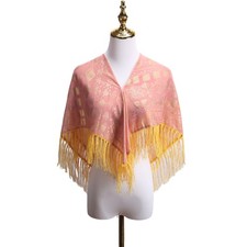 Women Printed Fringed Scarf Beach Sun Protection Scarf Scarf All-In-One Shawl