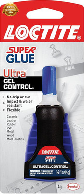 Super Glue Ultra Gel Control Clear, 0.14 Fl Oz Bottle, 1 Pack - Superglue for Pl