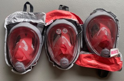 Itech SUBEA Easybreath Snorkel Mask M/L Full Face Snorkeling Gear