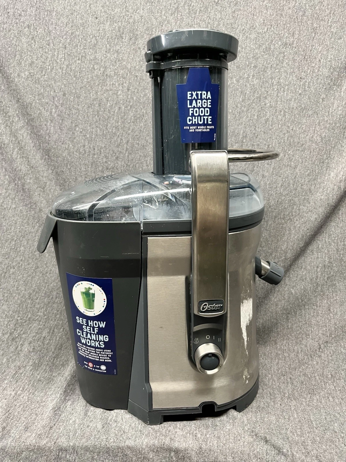 Oster Juice Extractor Stainless Steel - Gray -Read Description -FAST SHIPPING