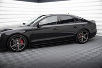 Maxton Design Seitenschweller Ansatz (Paar) Passend FüR Audi A8 D4 Schwarz Hochg