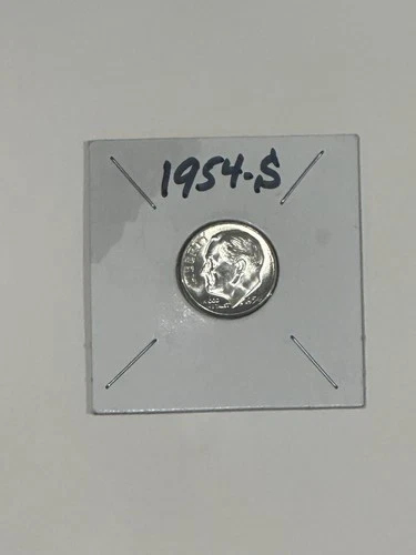 Uncirculated 1954-S San Francisco Mint Silver Roosevelt Dime 90% Silver