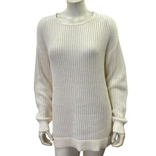 Michael Kors Women's Knit Pullover Sweater Bone White Size M NWT
