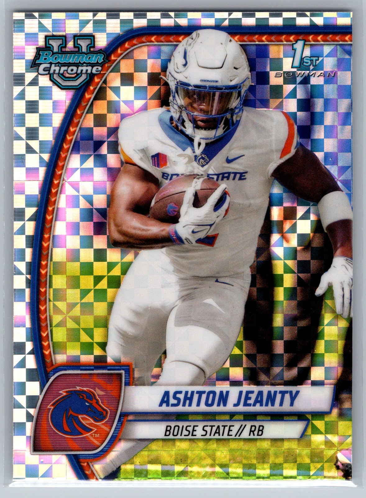 2024 Bowman University Chrome Ashton Jeanty X-Fractor #17 Boise State