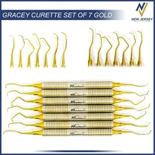 7 Pcs Gracey Curettes Set – Hollow Handle Periodontal Dental Surgical Instrument