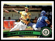 2011 Topps Update US111 Scott Sizemore Oakland Athletics Baseball Card