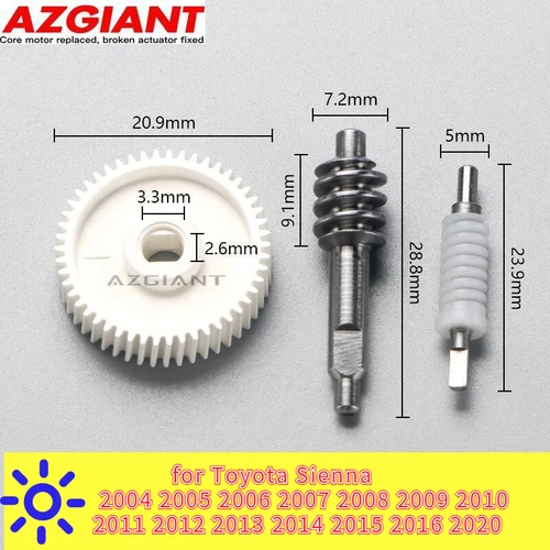 Car Side Mirror Folding Motor Gear for Toyota Sienna 2004 ~ 2010 2015 2016 2020