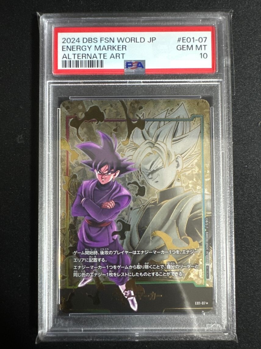 PSA10 Son Goku Black E01-07 Energy Marker Fusion World PSA10 Son Goku Black E01-07 Energy Marker Fusion World