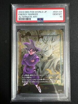 PSA10 Son Goku Black E01-07 Energy Marker Fusion World PSA10 Son Goku Black E01-07 Energy Marker Fusion World