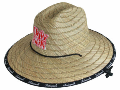 Ugly Stik Cane / Straw Wide Brim Hat 