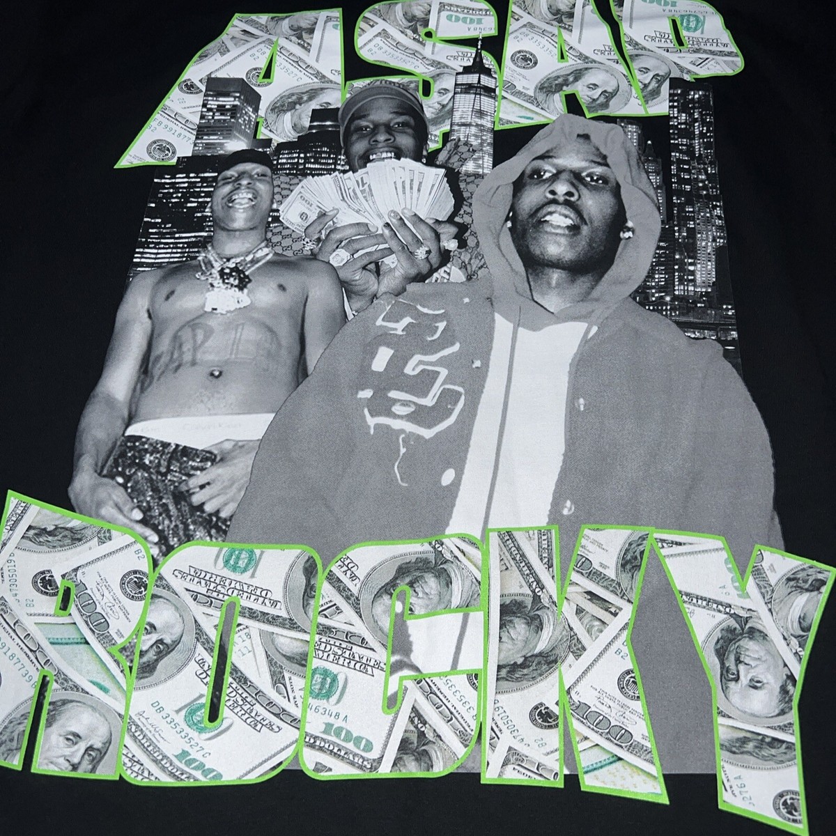 ASAP Rocky A$AP Mob AWGE Live Love ASAP Hip Hop Rap Tour Merch Tee