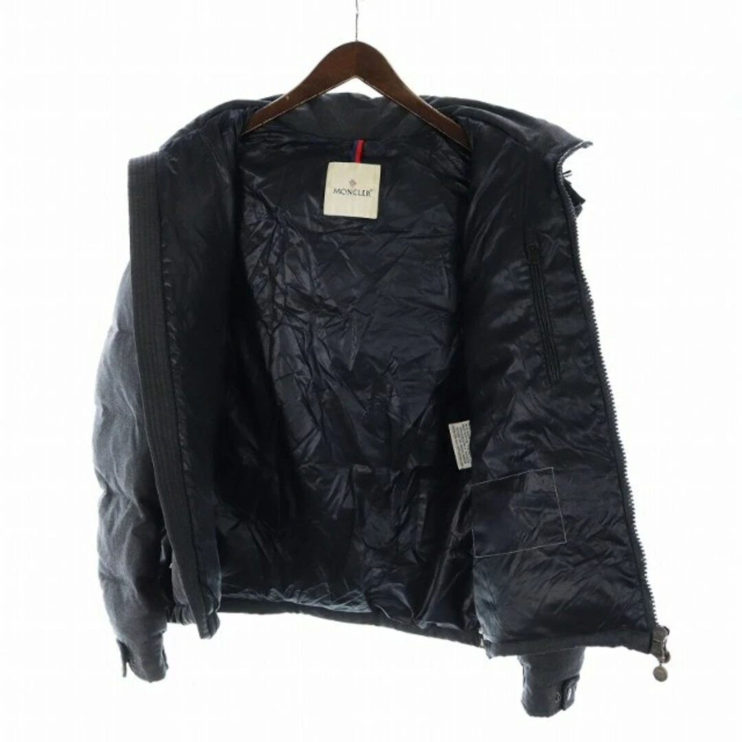 Moncler MONTGENEVRE piumino zip cappuccio manica lunga logo patch 2 grigio u