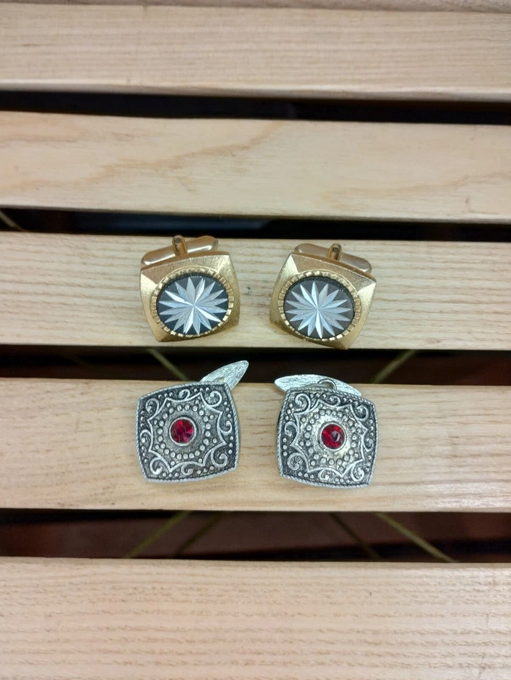 Gemelos Vintage Soviéticos Dos Juegos 1970 Rareza URSS Original Foto 2 de 4