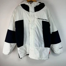 VISION STREET WEAR Down Jacket Nylon Oversized Vintage Size L White
