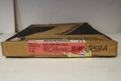 NOS Zimmermann Front Brake Disc Rotor 09.100.1216.20 1992-2006 Audi A4 S4 (BR22)