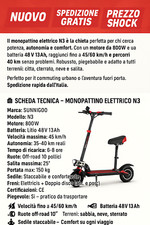Monopattino elettrico 800W – Velocità 60 km/h – Batteria lunga durata – NUOVO