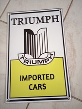 Triumph Imported Cars Sign ... Spitfire Tr3 Tr6 Tr7 British Leyland