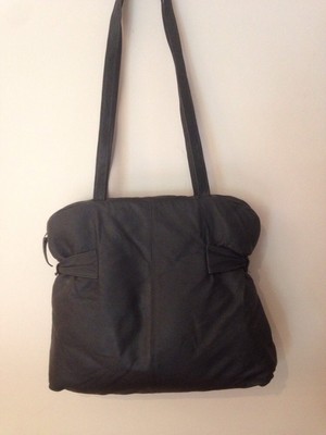 NWOT BLACK LEATHER BAG BARTOLI FROM LAS VEGAS