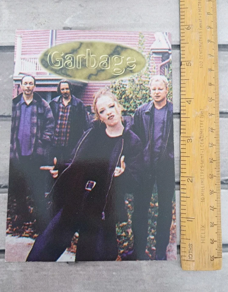GARBAGE Postcard 1990s Promo Alternative Rock Music Memorabilia Publicity - Image 2 of 3