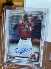 2020 Bowman Chrome Auto CPA-WP Wildred Patino - Arizona Diamondbacks -1st Bowman