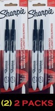 Sharpie Quick Dry RETRACTABLE Permanent ULTRA Fine-Point Markers Black 2 2 PKS