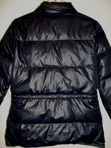 BANANA REPUBLIC Full Zip Up Lined Navy Down Puffer Jacket Women's Size Small EUC - Picture 5 of 9