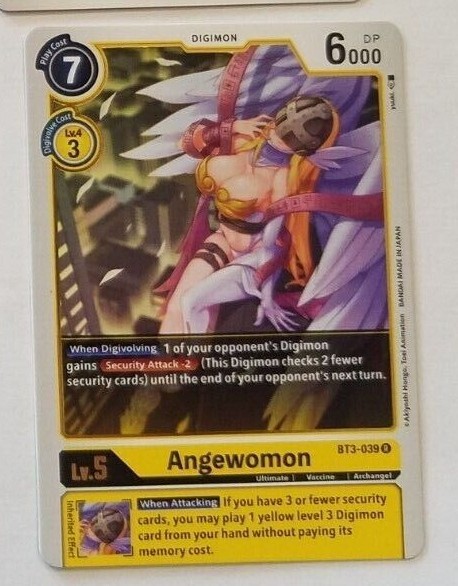 BT3-039 Angewomon Rare Mint Digimon Card
