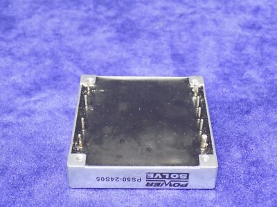 USED POWER SOLVE PS-50-24S05 ISOLATED DC/DC CONVERTER THROUGH HOLE 5V