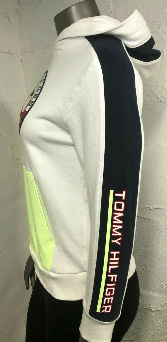 Tommy hilfiger neon hoodie hotsell